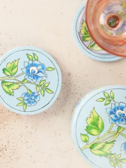Pushkar Coaster Set of 4 - Blue