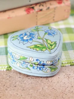 Pushkar Heart Box - Blue