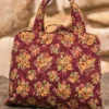 Quilted Makeup Bag - Elizabeth Garden Eggplant