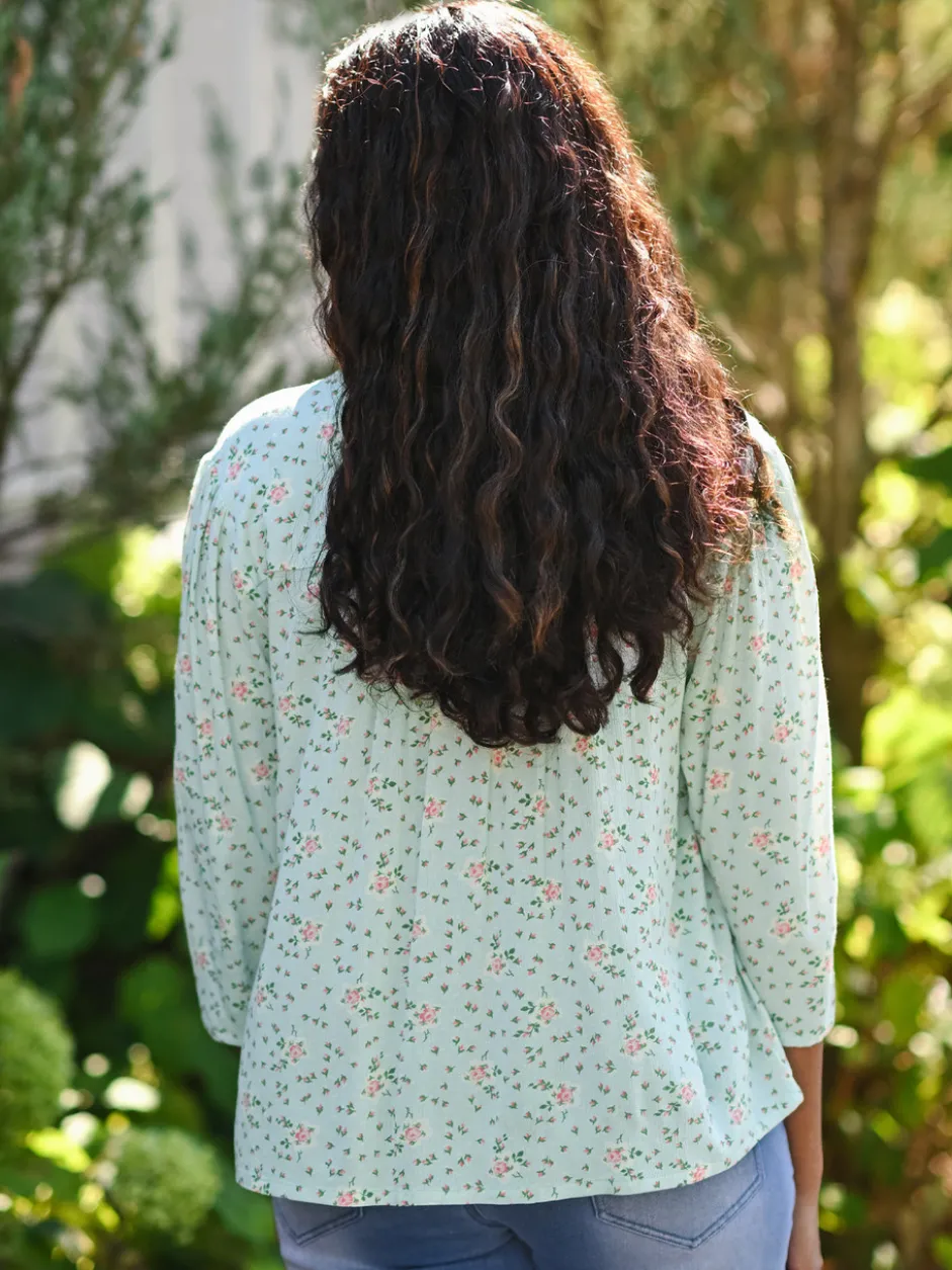 Rosalyn Blouse - Aqua