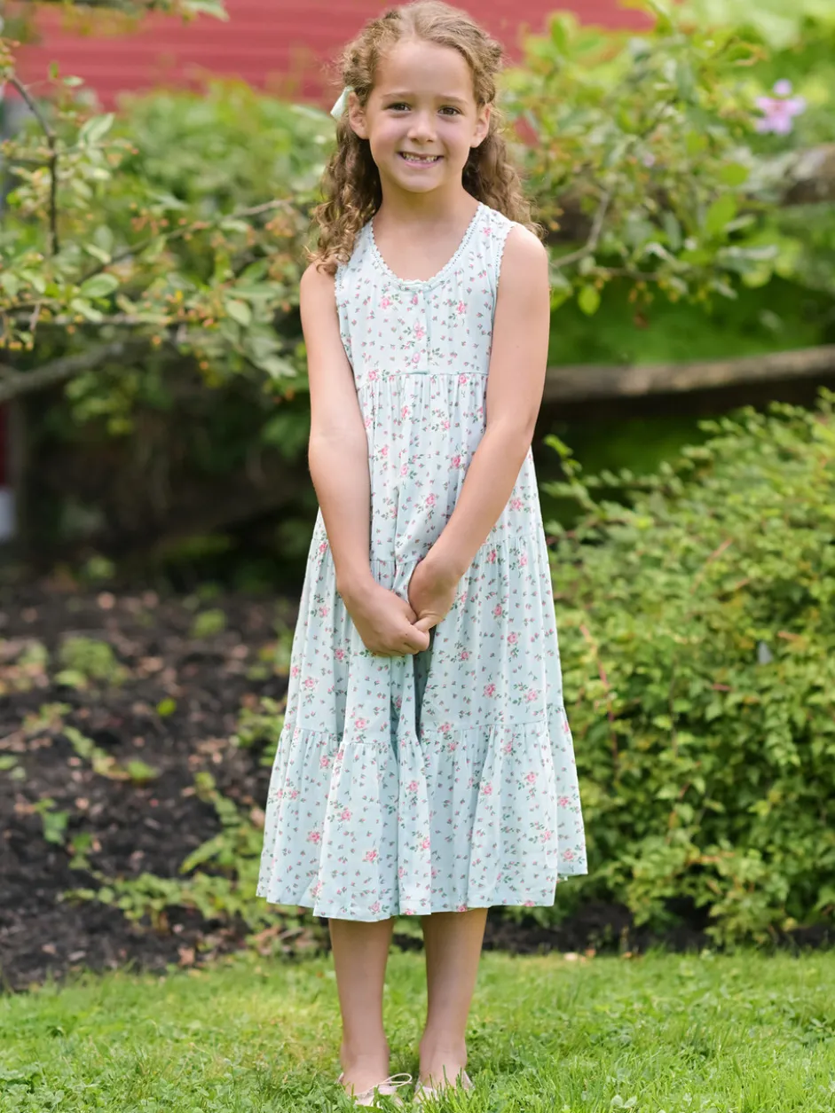Rosalyn Kids Dress - Aqua