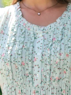 Rosalyn Sleeveless Dress - Aqua