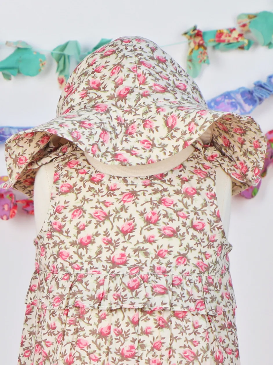 Rosebud Baby Sunhat - Ecru