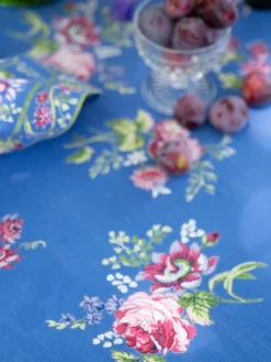 Russian Chintz Tablecloth - Blue
