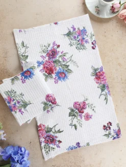 Russian Chintz Tea Towel Set of 2 - Ivory