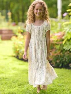 Samantha Kids Dress - Cream