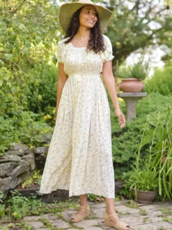 Samantha Romance Dress - Cream