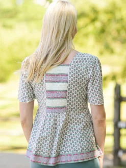 San Remo Peasant Blouse - White