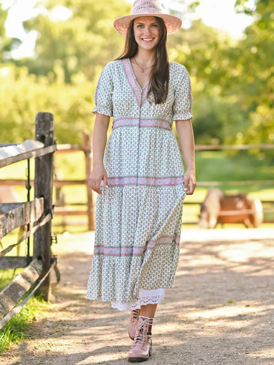 San Remo Prairie Dress - White
