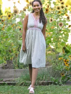 San Remo Sundress - White