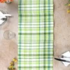 Savannah Seersucker Runner - Green