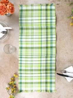 Savannah Seersucker Runner - Green