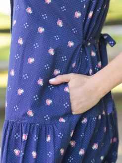 Seascape Dress - Navy