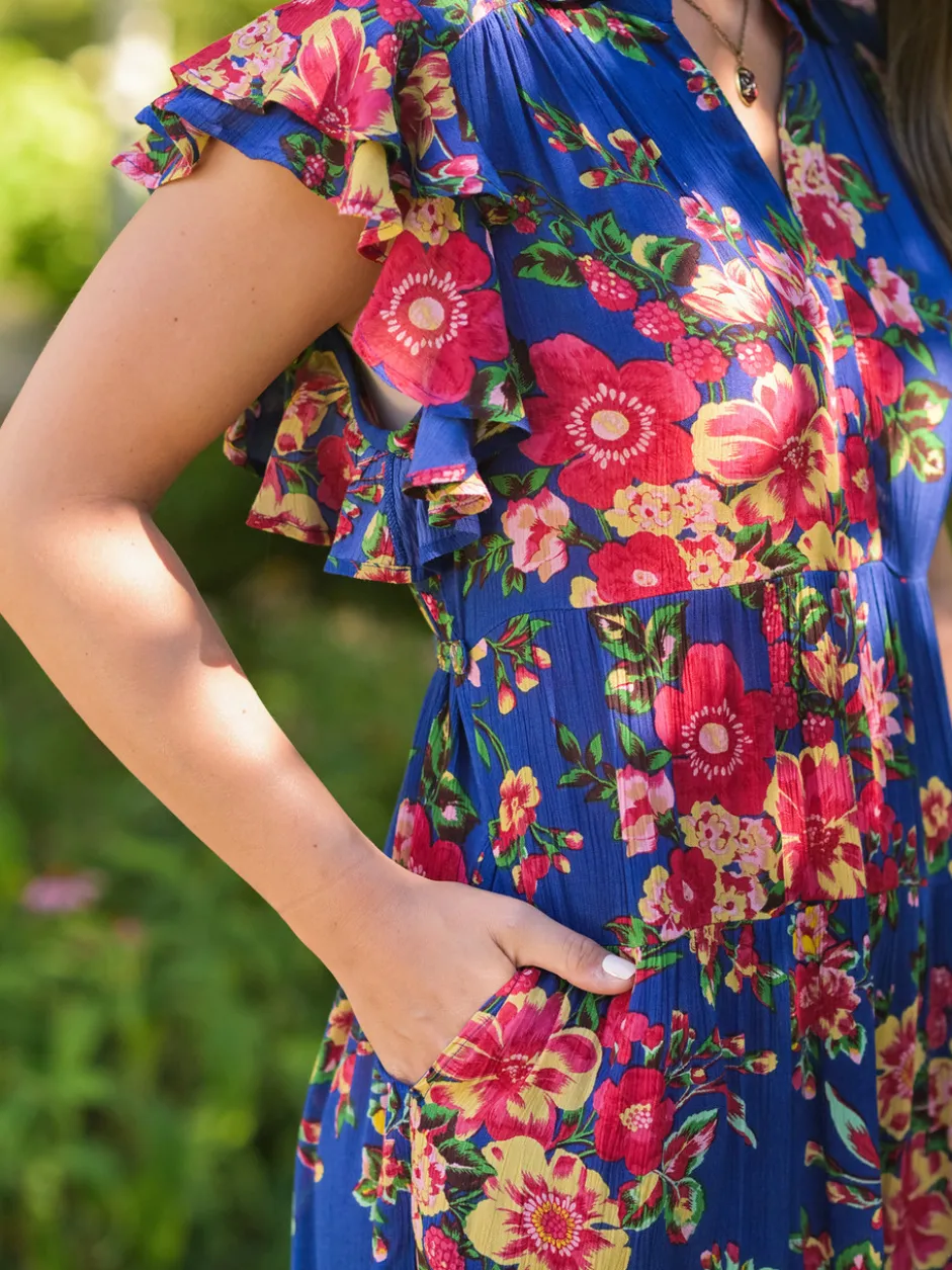 Sikkim Dress - Blue