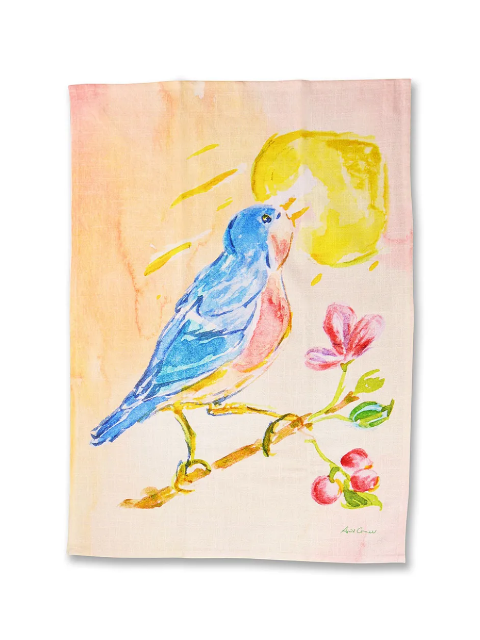 Singing Bird Tea Towel