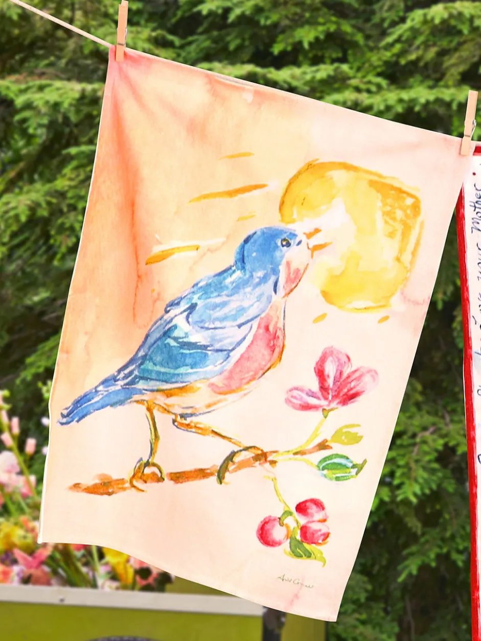 Singing Bird Tea Towel