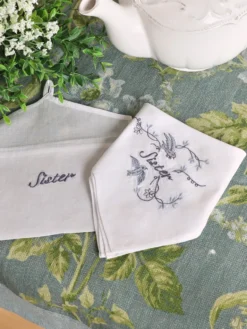 Sister Embroidered Envelope Hankie