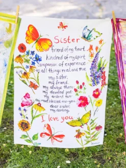 Sister Garden Tea Towel