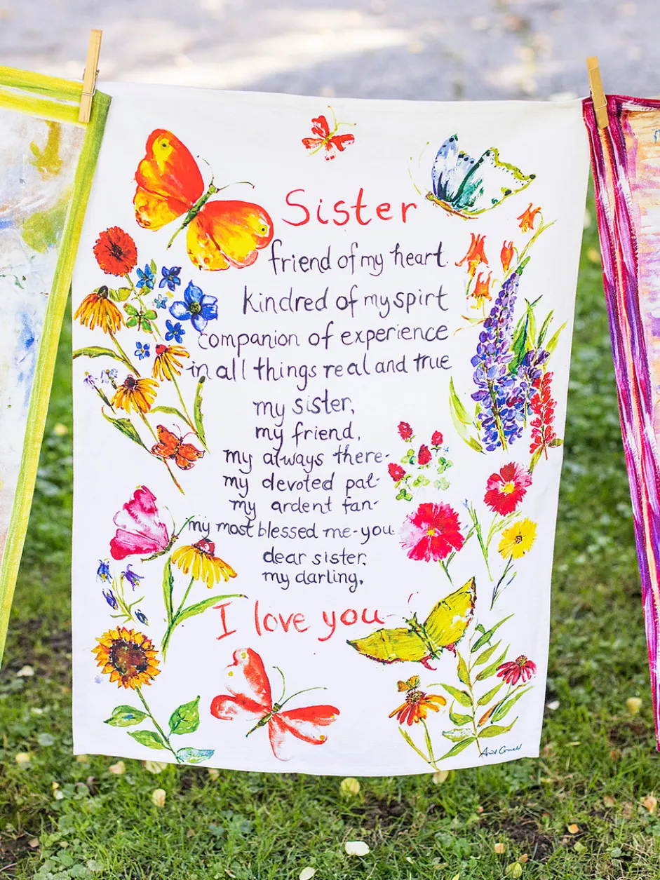 Sister Garden Tea Towel