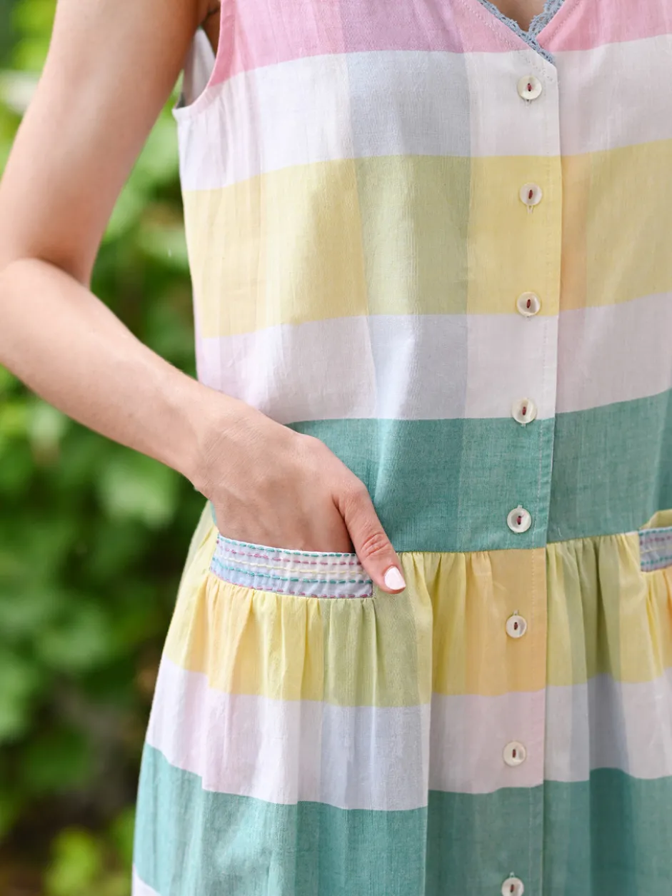 Spring Check Dress - Multi