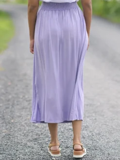 Stepping Out Jersey Skirt - Sunwashed Periwinkle