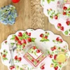 Strawberry Basket Quilted Placemat Set of 4 - White