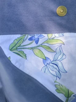 Suede Tote Bag - Perwinkle