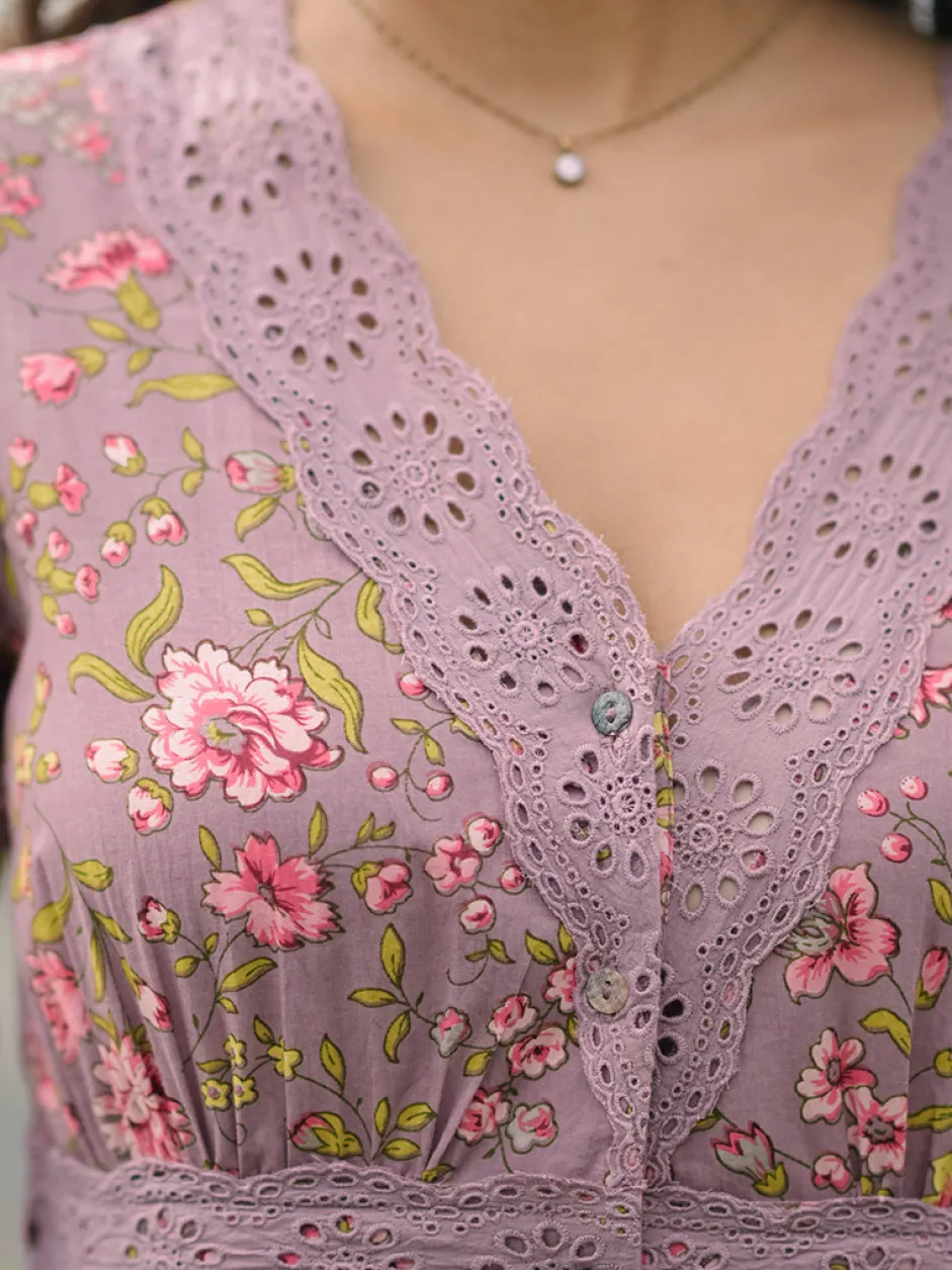 Sunday Rose Prairie Dress - Amethyst