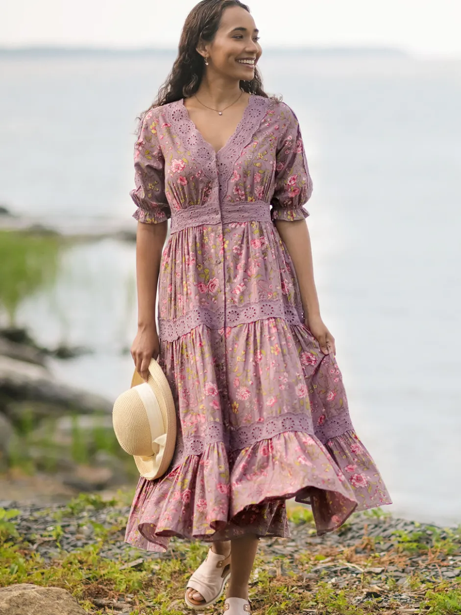 Sunday Rose Prairie Dress - Amethyst