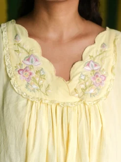 Sunny Morning Nighty - Pale Yellow