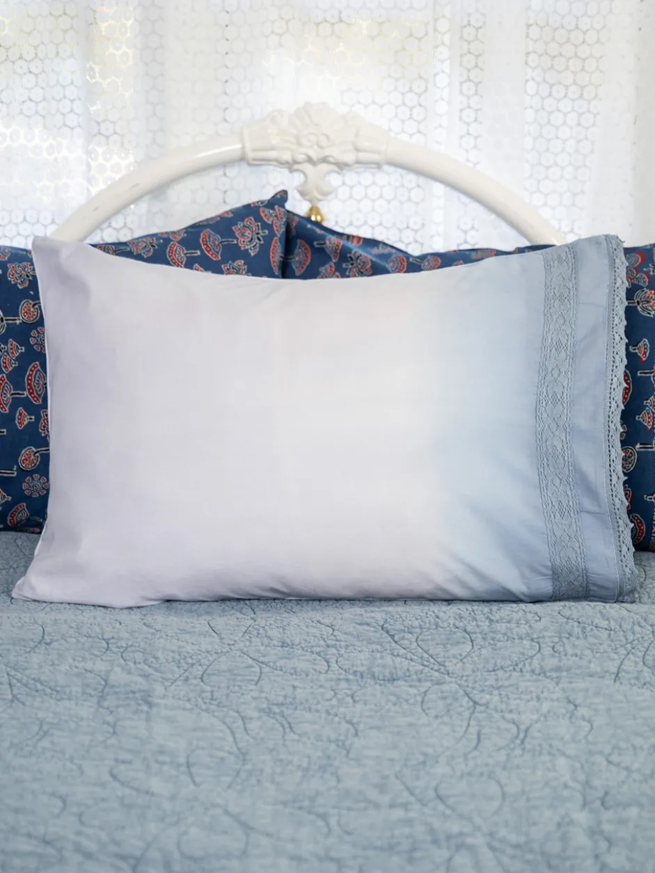 Sunset Dream Pillowcase Set of 2 - Smoke Blue