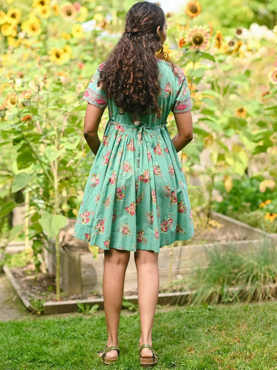 Tallulah Short Dress - Aqua