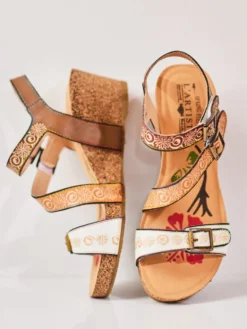 Tanja Sandal - White Multi