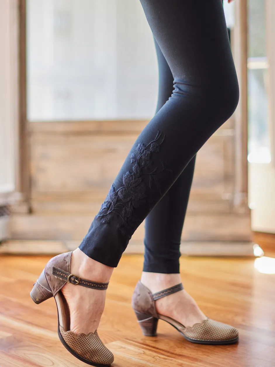 Tapestry Contemporary Legging - Black with Black