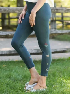 Tapestry Legging - Dark Teal