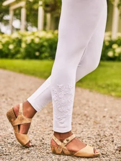 Tapestry Legging - White
