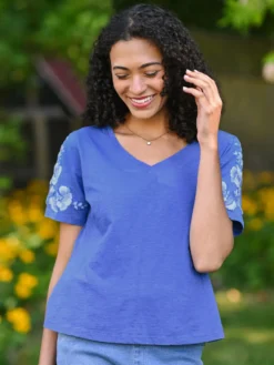 Tapestry T-Shirt - Blue