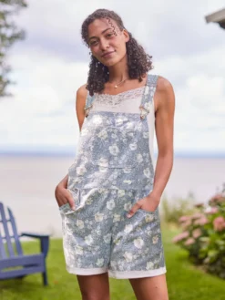 Tasha Short Overall - Smoke