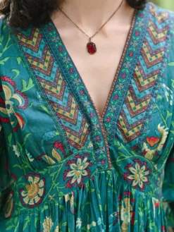 Tatiana Dress - Dark Teal