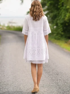 Treasure Lace Tunic - White