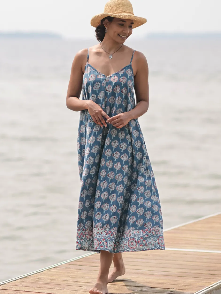 Tree of Life Sundress - Indigo