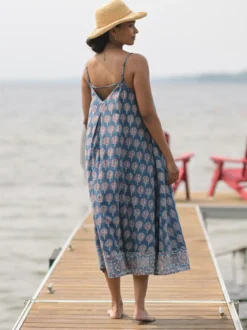Tree of Life Sundress - Indigo