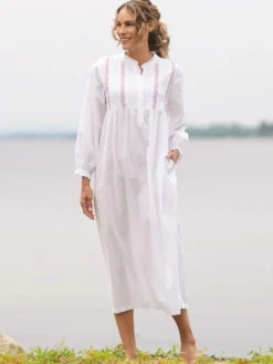 Trellis Nighty - Cloud White