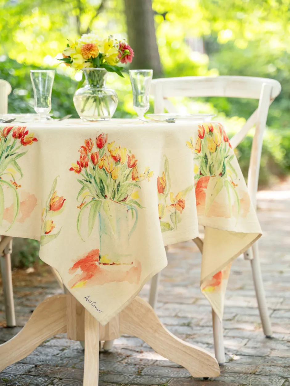 Tulips Watercolor Tablecloth