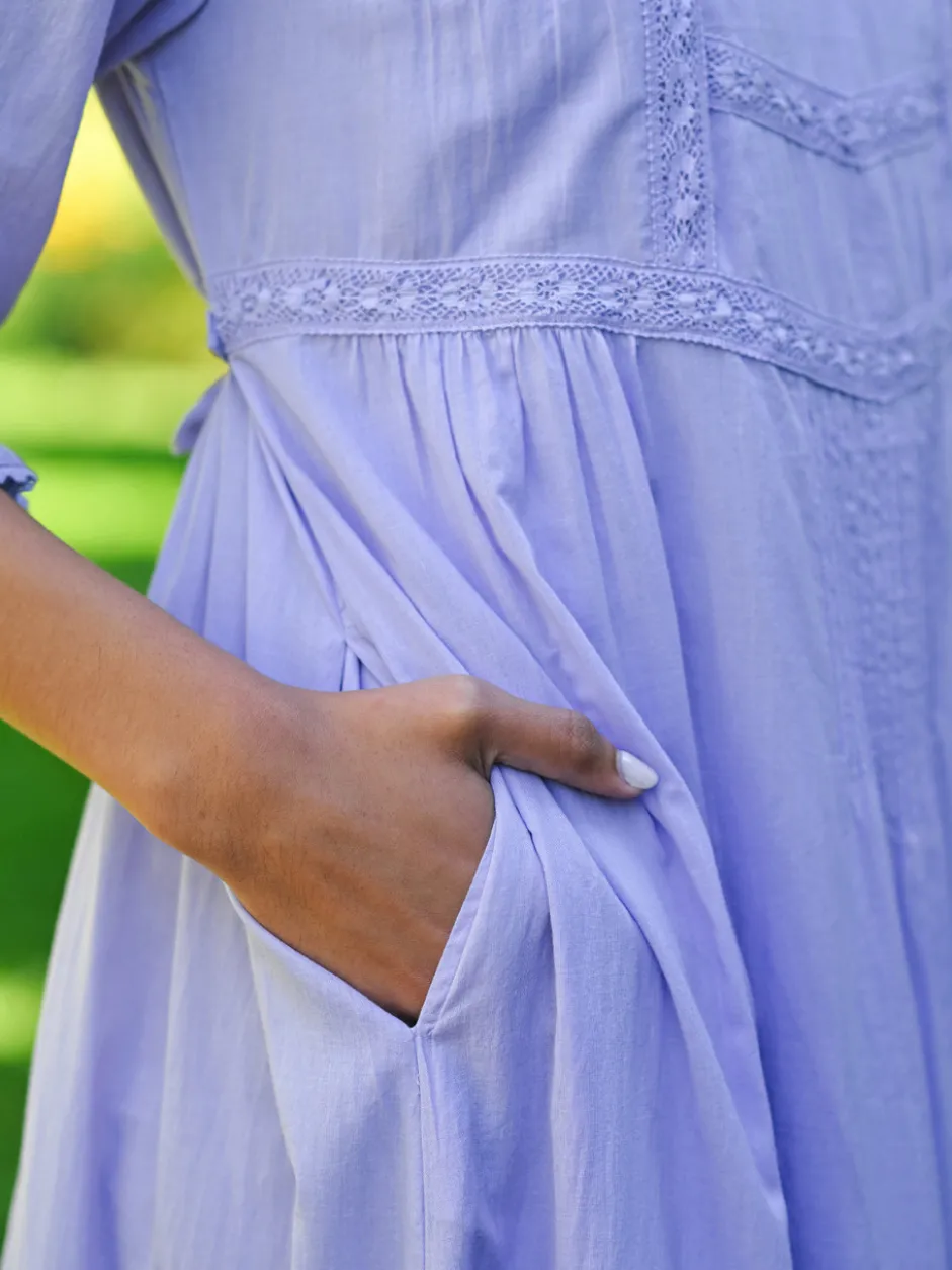 Victoriana Dress - Periwinkle