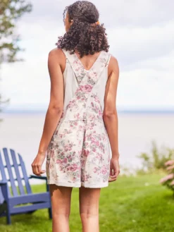 Victorian Rose Short Overall
