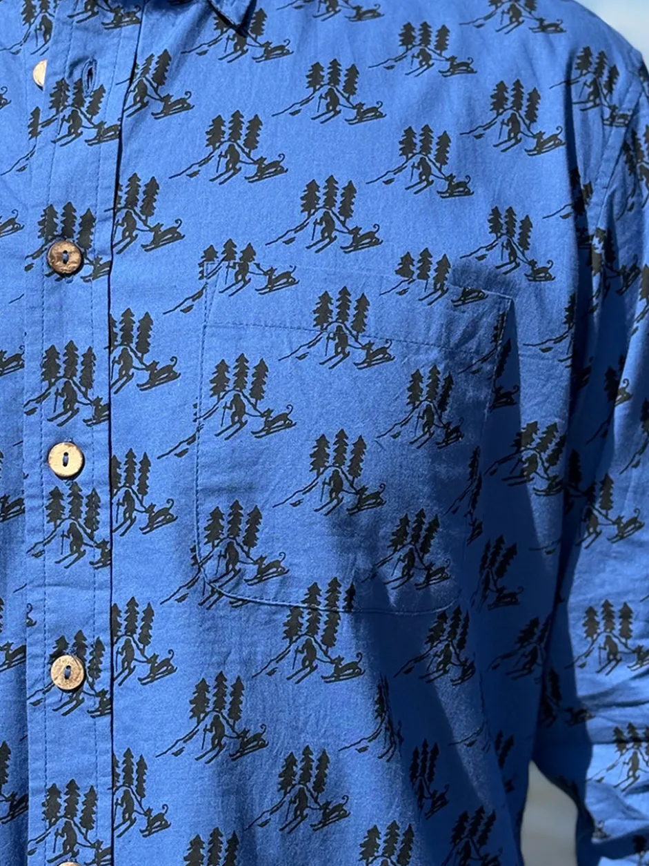 Wandering Skier Shirt - Blue