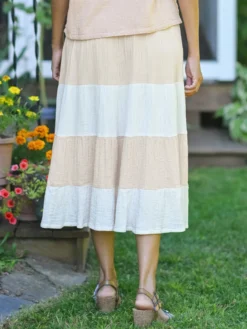 Wander Skirt - Blush Ecru
