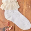 Whimsy Lace Ankle Sock - White