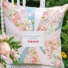 With Love Patchwork Cushion Cover - Pastel